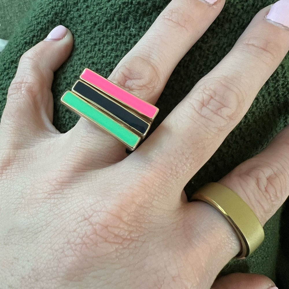 Kate Spade stackable resin rings